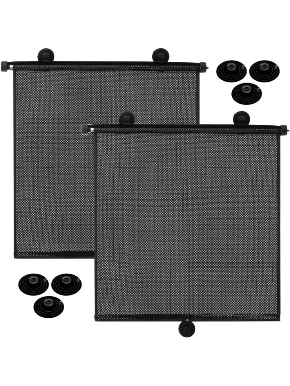 Blossound 2 Pack Car Window Sun Shades,Black,22 × 24 Inch